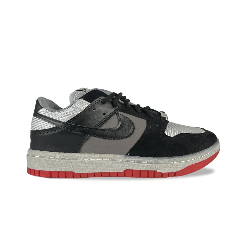 کتونی نایک اس بی دانک طوسی مشکی قرمز